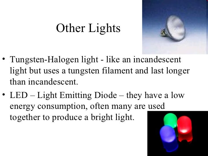 Ch 18 5 sources of light