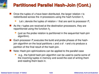 Datbase management systems conceptsparallel databases and parallelism ...