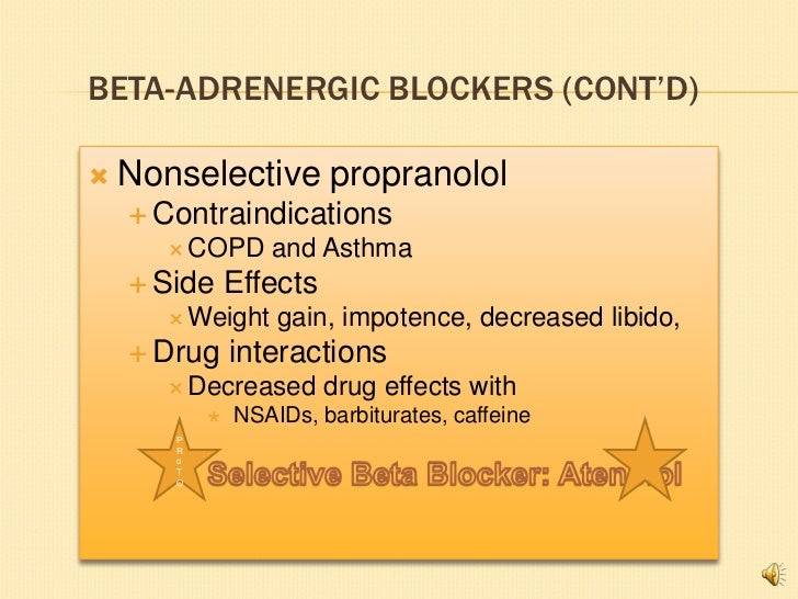 Atenolol Side Effects Impotence