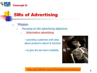 Concept 1:Sales promotions- providing incentives to customers	to stimulate immediate salesExamples:coupons