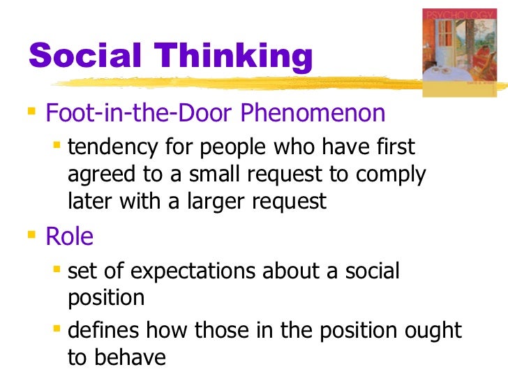 Foot Door Phenomenon 3 Sc 1 St Slideshare