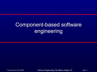 Component-based software engineering 