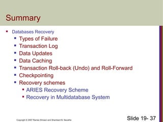 ch19-Database Recovery Techniques, Types of failure.pdf