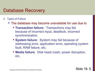 ch19-Database Recovery Techniques, Types of failure.pdf
