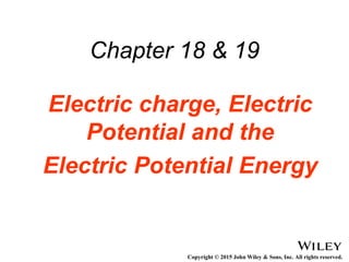 Ch19 electric field and electric potential final | PPTX
