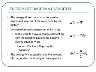 Stored per charge voltage the is unit Energy Stored
