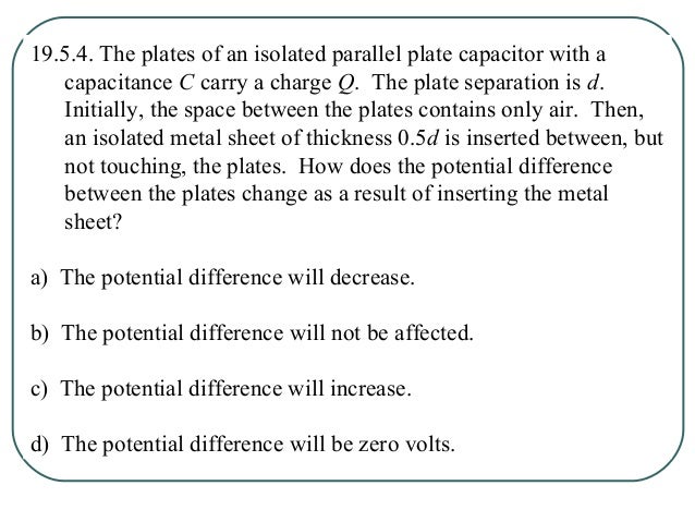 Ch19 Electric Potential Energy And Electric Potential