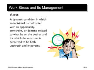 Work Stress and Its Management 