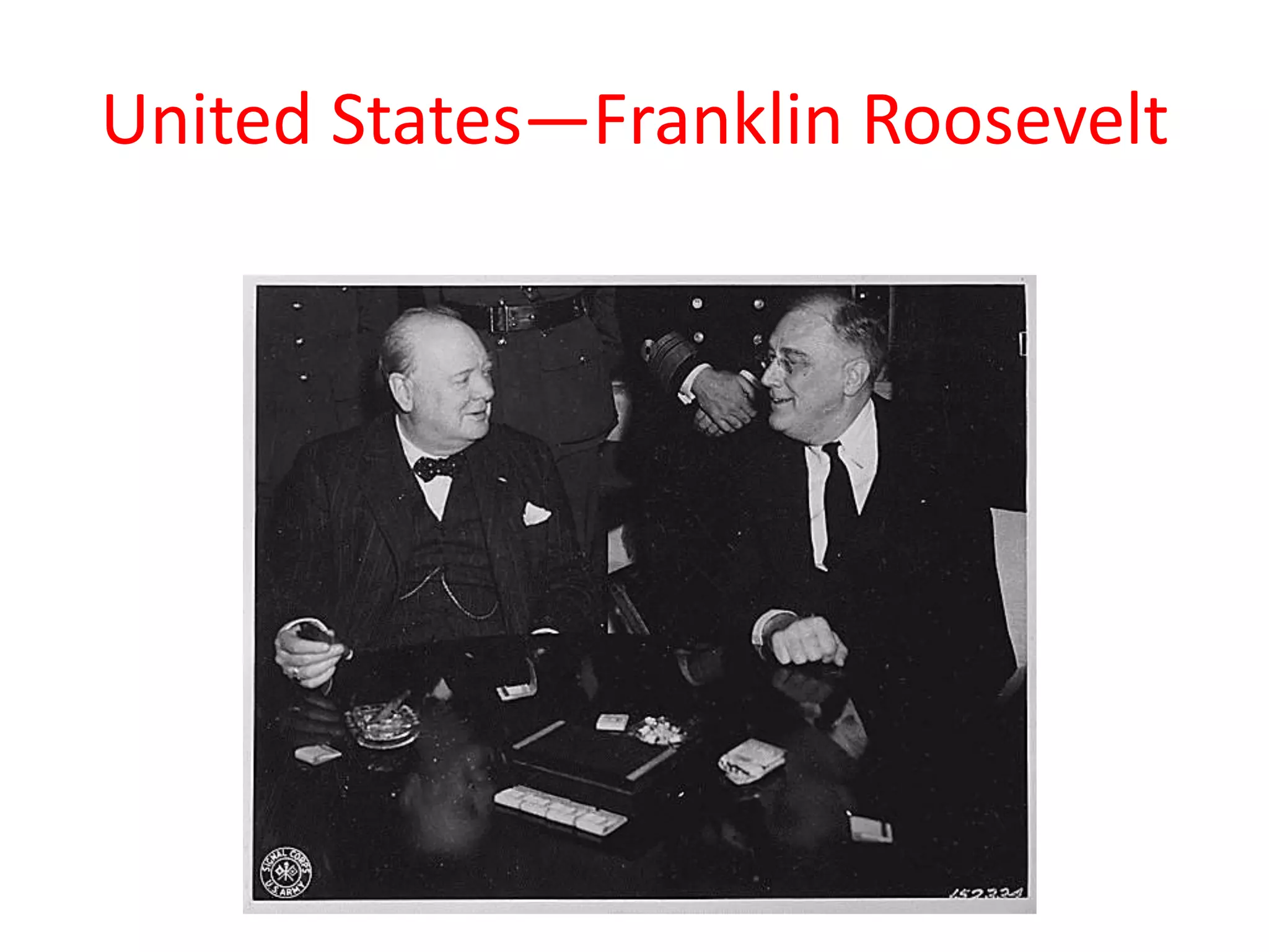United States—Franklin Roosevelt
 