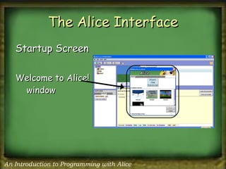 Ch 1 alice interface | PPT