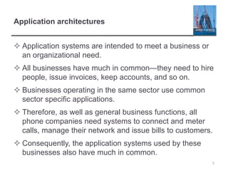 Application architectures - Software Architecture and Design | PPTX