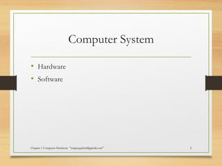 Ch 1 computer hardware | PPT