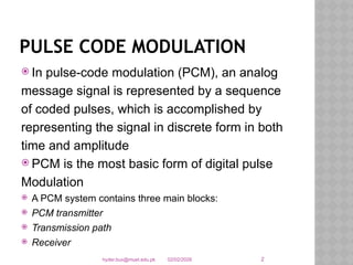 Topic Name - Pulse Code Modulation PPT.pptx