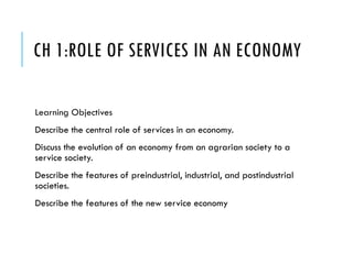 Service Managment in a service economy | PPT