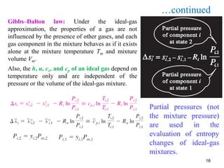 Comprehensive Study of Ideal and Real Gas Mixtures in Thermodynamics | PDF