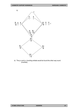 First Year Undergraduate Inorganic Chemistry Workbook | PDF