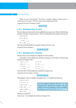 Ch 1 integers | PDF