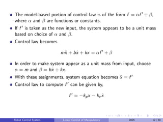 modeling control law accelerator (cla) using model... ch1_intro to robotic control system in emgineering | PDF
