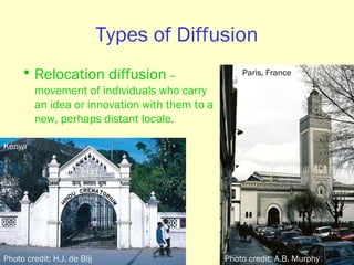 Relocation Diffusion Picture Example Unit 1 - Geography: Its Nature and Perspectives | PPT