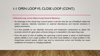 Ch1 introduction to control | PDF