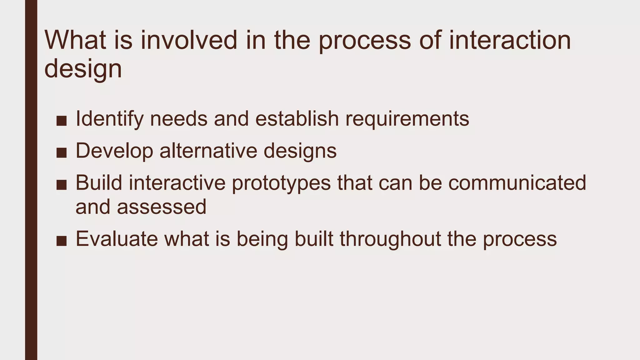 Ch 1 Introduction to User Interaction Design Mary Margarat | PPT