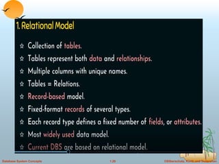 ©Silberschatz, Korth and Sudarshan
1.20
Database System Concepts
 