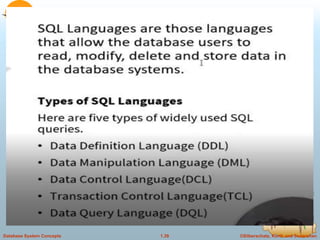 ©Silberschatz, Korth and Sudarshan
1.39
Database System Concepts
 