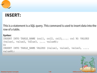 ©Silberschatz, Korth and Sudarshan
1.55
Database System Concepts
 