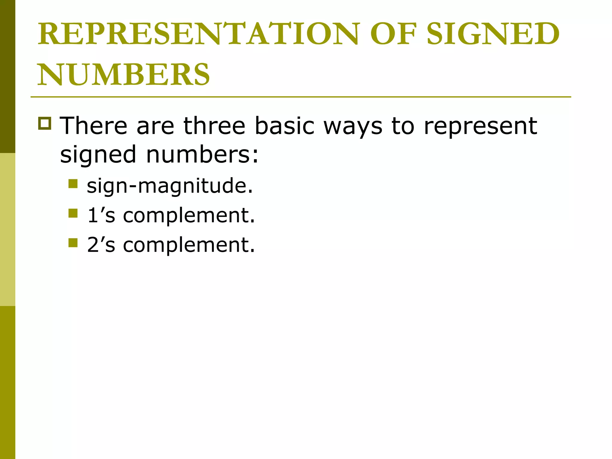 Logic Design - Chapter 1: Number Systems and Codes | PPT