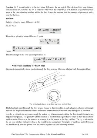 Ch 1 optical fiber introduction | PDF