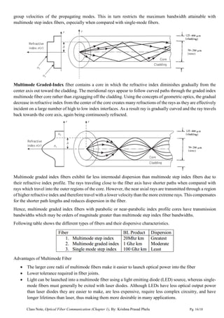 Ch 1 optical fiber introduction | PDF