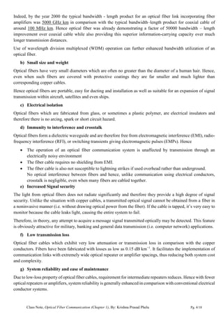 Ch 1 optical fiber introduction | PDF