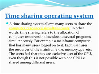 chapter 1 intoduction to operating system | PPT
