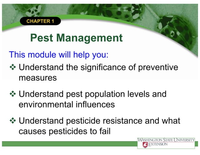 Pest Management and Control PowerPoint presentation | PDF