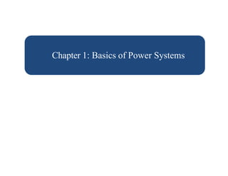 Chapter 1: Basics of Power Systems
1
2/20/2023
 