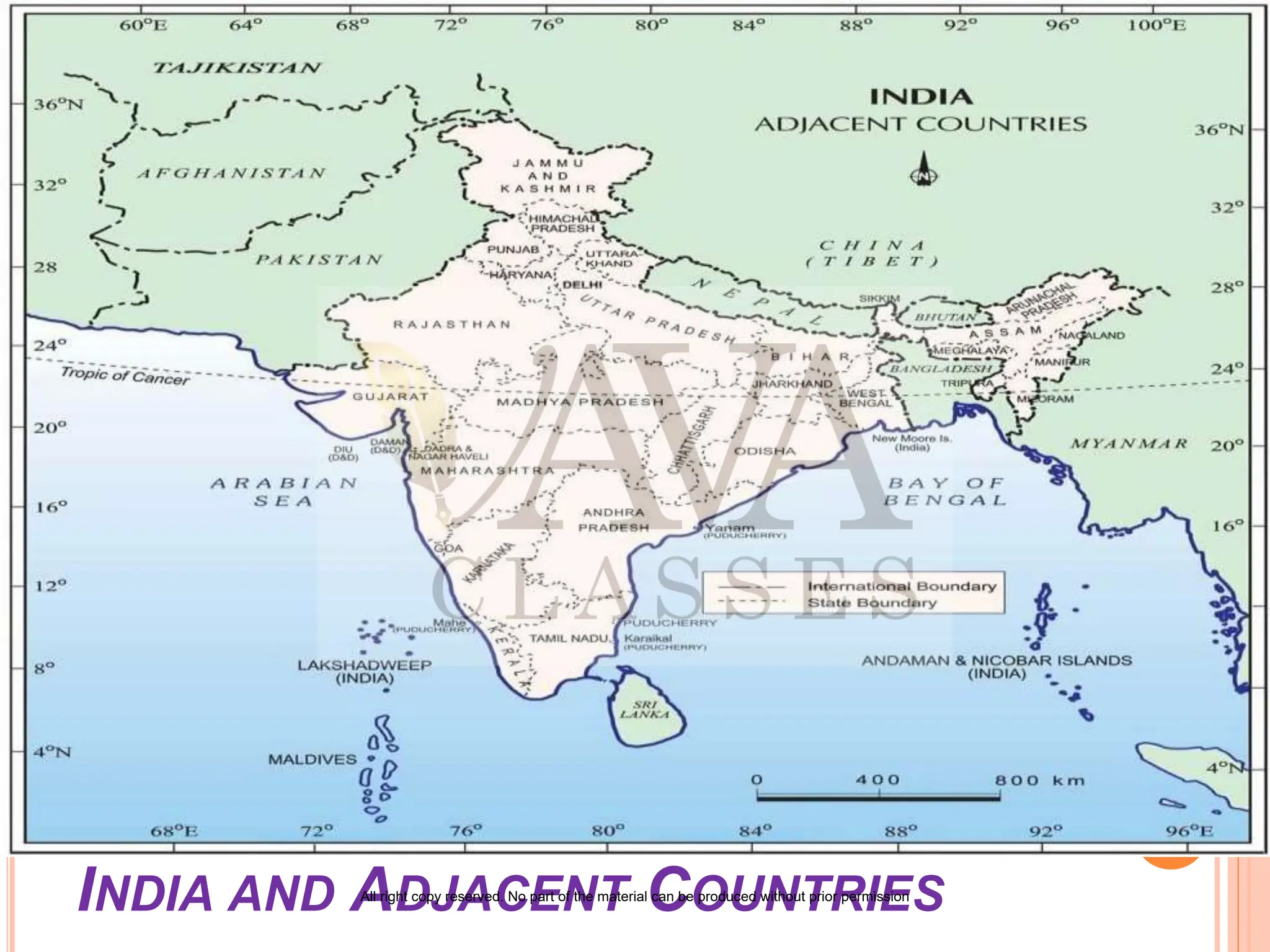 INDIA AND ADJACENT COUNTRIES
All right copy reserved. No part of the material can be produced without prior permission
 