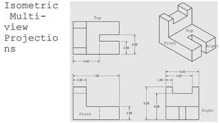 CH1 Projections Orthographic Isometric Perspective | PPTX