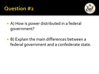 U.S. Government -- Chapter 1 Section 2 "Forms of Government" | PPTX