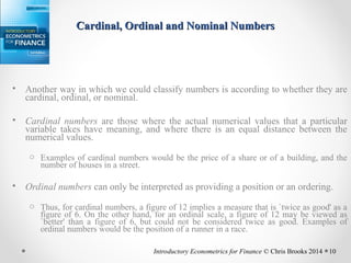 Introductory Econometrics for Finance ch1 | PPT