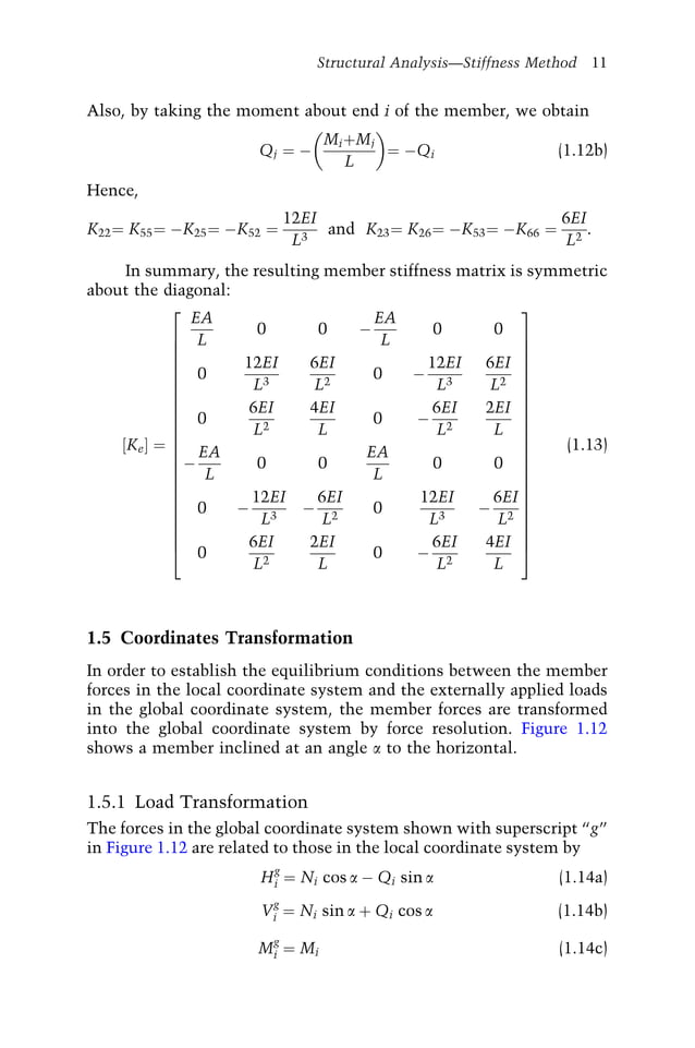 Ch 1 structural analysis stiffness method PDF