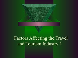 Factors Affecting the Travel and Tourism Industry 1 