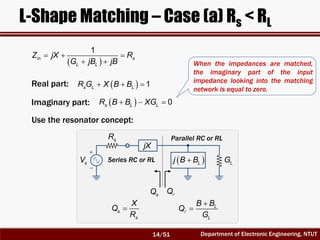 RF Circuit Design - [Ch2-1] Resonator and Impedance Matching | PDF