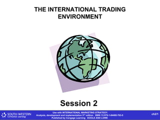 THE INTERNATIONAL TRADING ENVIRONMENT Session 2 