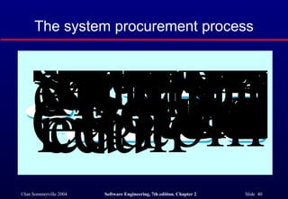 The system procurement process 