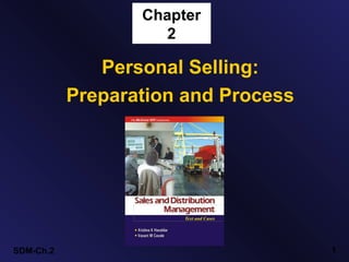 Chapter
2

Personal Selling:
Preparation and Process

SDM-Ch.2

1

 