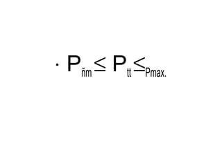 • Pñm £ Ptt £Pmax. 
 
