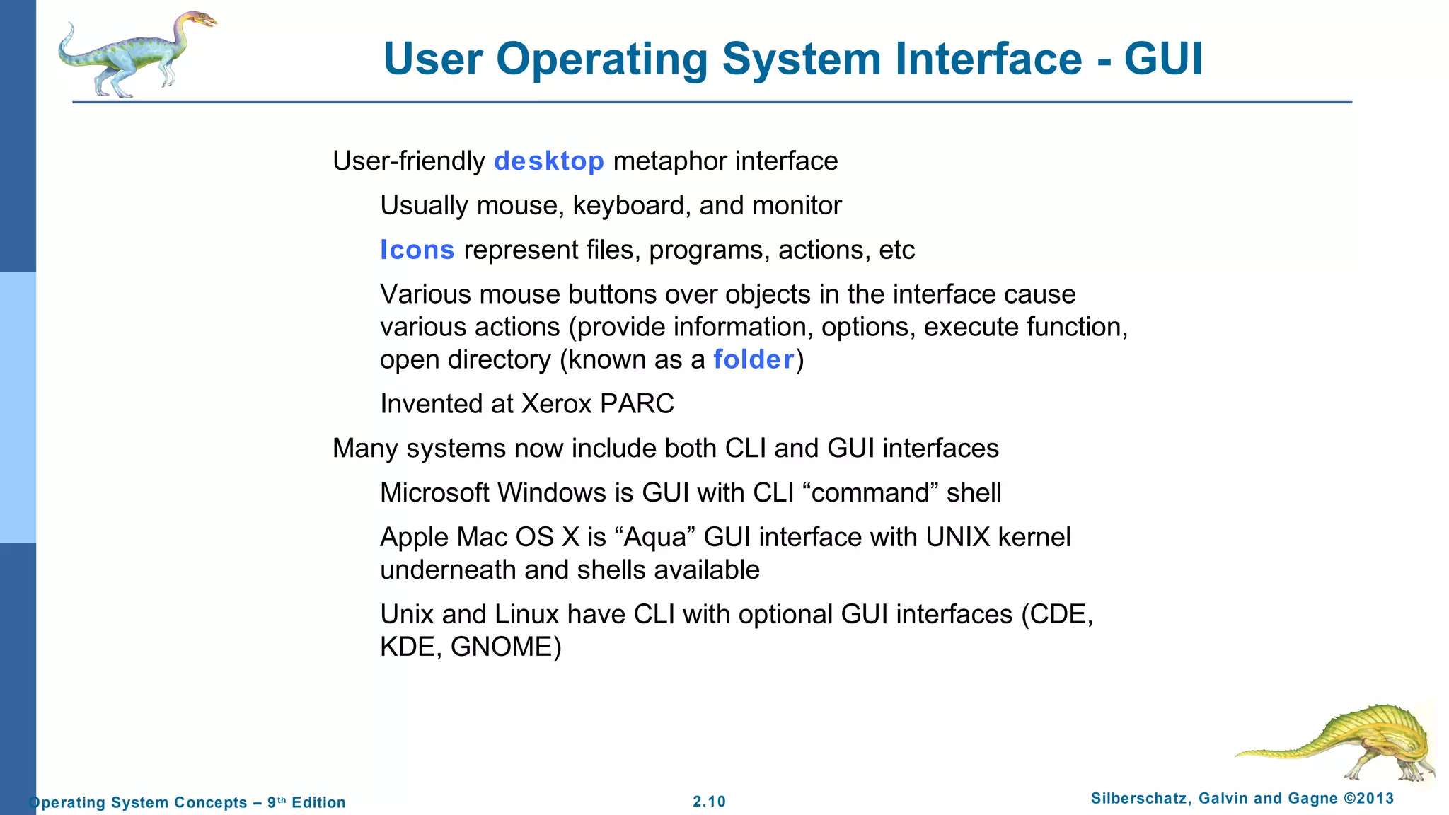 Chapter 2: Operating System Structures | PPT