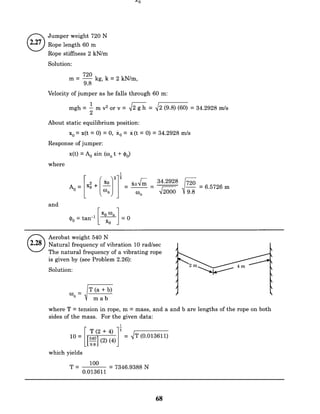 Mechanical Vibrations by SS Rao 4th Edition Solution manual chapter 02