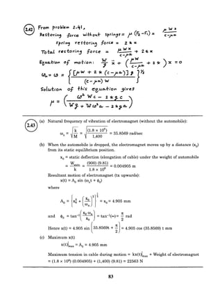 Mechanical Vibrations by SS Rao 4th Edition Solution manual chapter 02