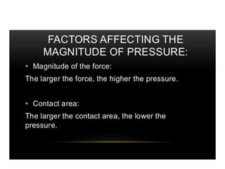 force and pressure